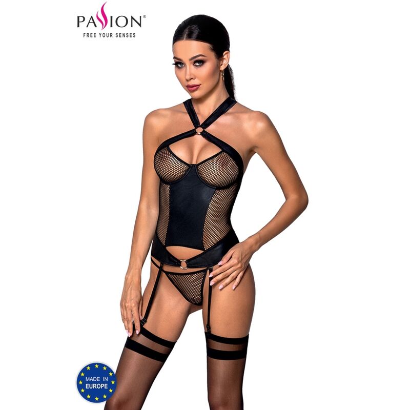 PASSION - AMANDA ORGANIC LEATHER CORSET S/M