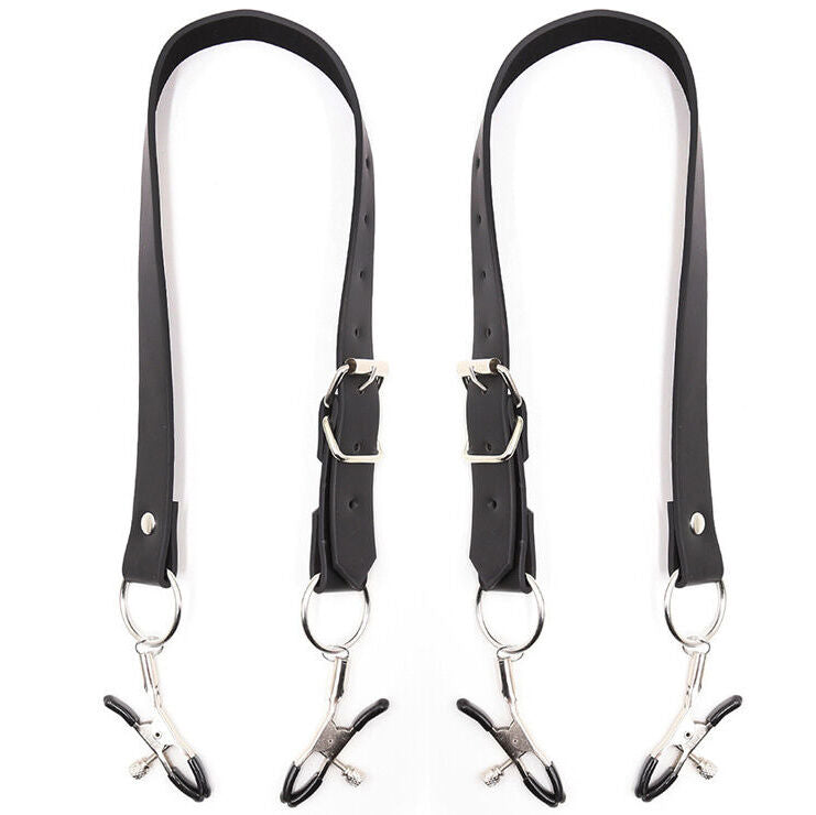 OHMAMA FETISH - CLITORAL CLAMPS WITH LEG STRAPS