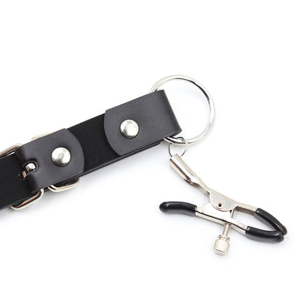 OHMAMA FETISH - CLITORAL CLAMPS WITH LEG STRAPS