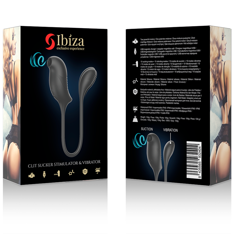 IBIZA - MAGICAL CLITORAL SUCTION AND VIBRATION STIMULATOR