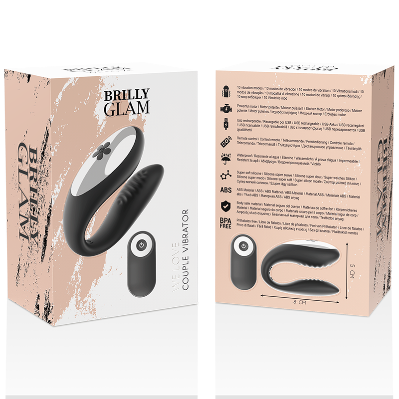 BRILLY GLAM - WE LOVE THE BLACK REMOTE CONTROL FOR PARTNERS