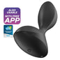 SATISFYER - SWEET SEAL VIBRATING PLUGAPP BLACK