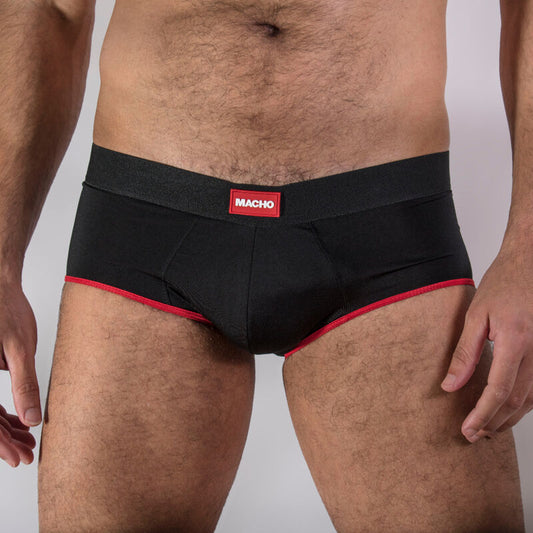 MACHO - MS24R BOXER BRIEFS DARK RED XL