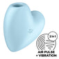 SATISFYER - CUTIE HEART AIR PULSE STIMULATOR & VIBRATOR BLAU