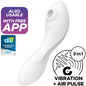 SATISFYER - CURVY TRINITY 5 AIR PULSE STIMULATOR & VIBRATOR APP WEISS