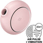 SATISFYER - PRO TO GO 3 DOPPELTER LUFTPULSSTIMULATOR & VIBRATOR ROSA