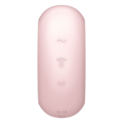 SATISFYER - PRO TO GO 3 DOPPELTER LUFTPULSSTIMULATOR & VIBRATOR ROSA
