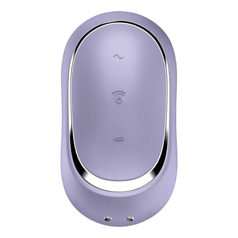 SATISFYER - PRO TO GO 2 DUAL AIR PULSATION STIMULATOR & VIBRATOR PURPLE
