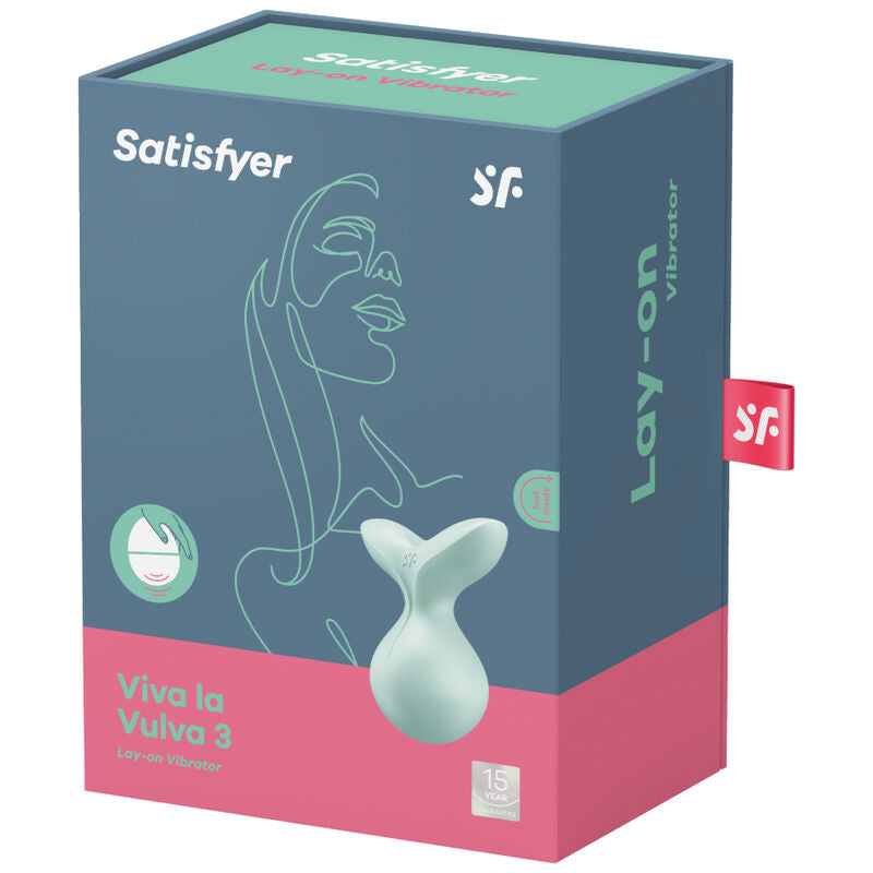 SATISFYER - VIVA LA VULVA 3 ATTACHMENT VIBRATOR GREEN
