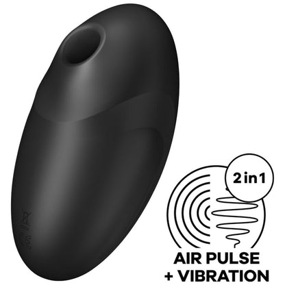 SATISFYER - VULVA LOVER 3 AIR-PULSE STIMULATOR & VIBRATOR BLACK