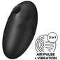 SATISFYER - VULVA LOVER 3 AIR-PULSE STIMULATOR & VIBRATOR BLACK
