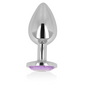 OHMAMA - ANALPLUG MIT VIOLETTEM KRISTALL 8 CM