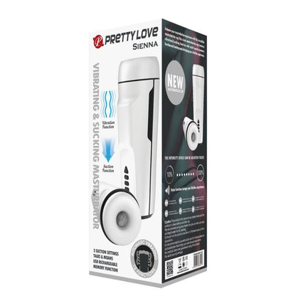 PRETTY LOVE - SIENNA VIBRATING MALE MASTURBATOR WITH VOICE AND SUCTION FUNCTION