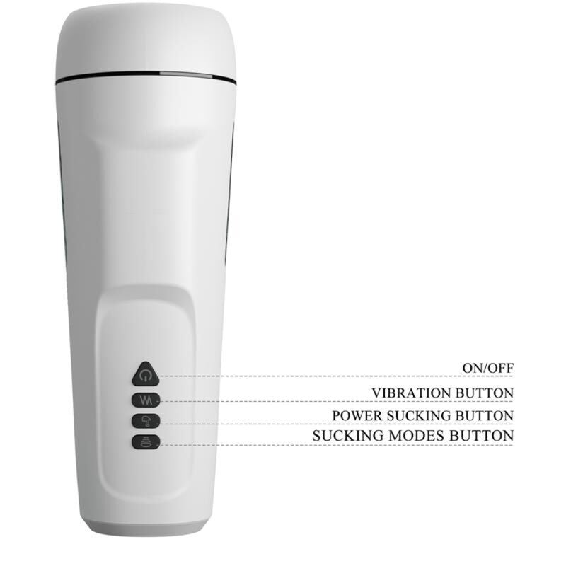PRETTY LOVE - SIENNA VIBRATING MALE MASTURBATOR WITH VOICE AND SUCTION FUNCTION