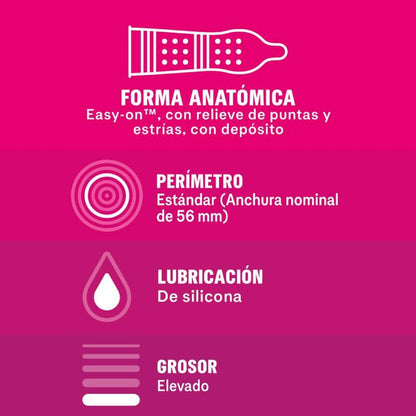 DUREX - DAME PLEASURE 12 UNITS