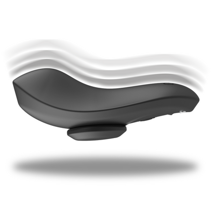 BLACK&SILVER - PRESTON RECHARGEABLE SILICONE VIBRATOR PANTY BLACK