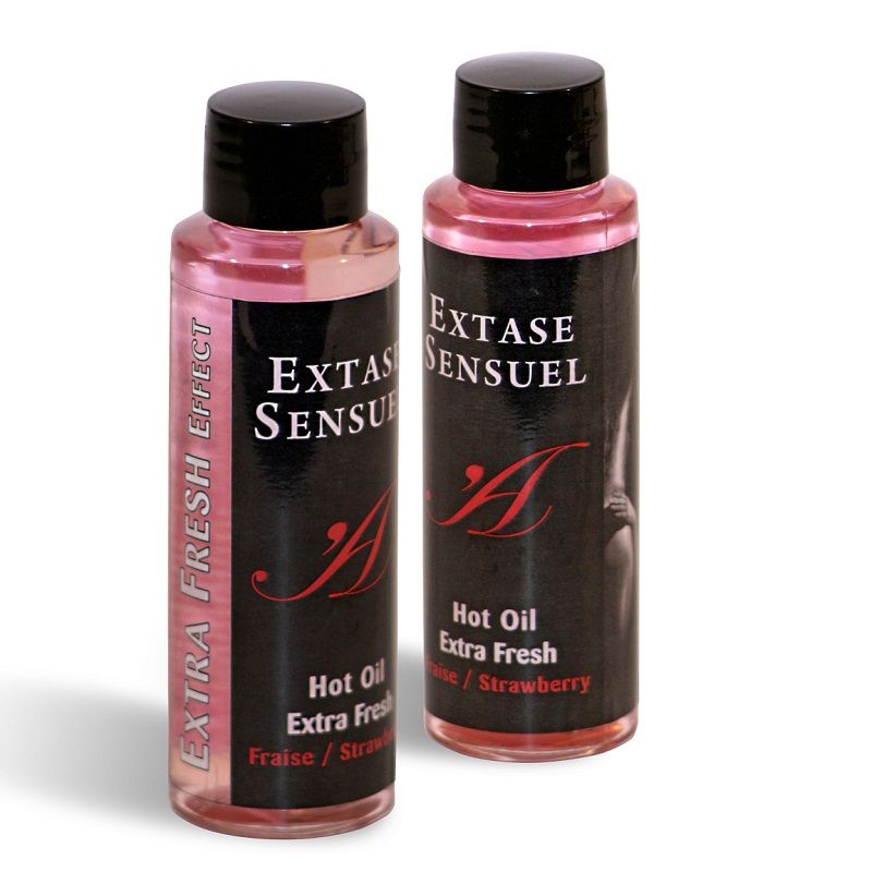 SENSUAL ECSTASY - MASSAGE OIL WITH EXTRA FRESH STRAWBERRY EFFECT 100 ML