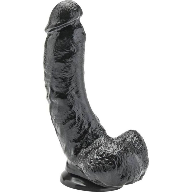 GET REAL - DILDO 20.5 CM WITH BEADS BLACK