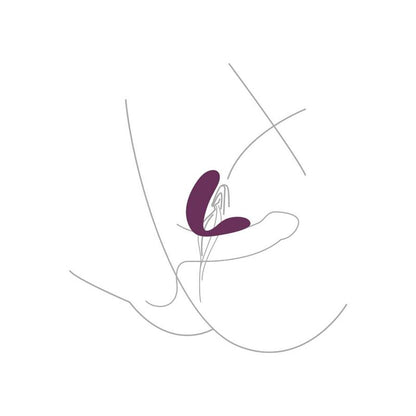 XOCOON - TIED VIBRATOR FOR LOVERS, PURPLE