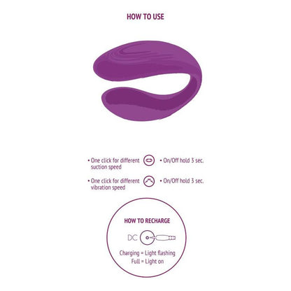 XOCOON - TIED VIBRATOR FOR LOVERS, PURPLE