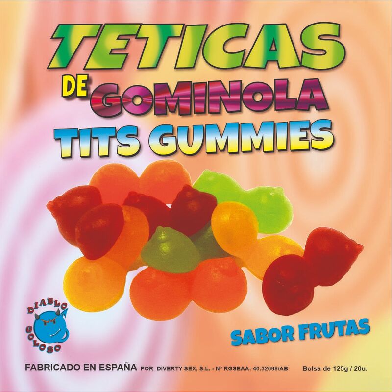 DIABLO GOLOSO - ASSORTED SHINY GUMMY SUCKERS