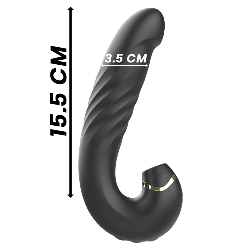 IBIZA - CLIP UP & DOWN + VIBRATOR + CLITORAL SUCTION