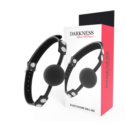DARKNESS - GAG MADE OF BLACK SILICONE