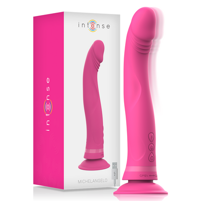 INTENSE - MICHELANGELO ROSA SILICONE VIBRATOR DILDO