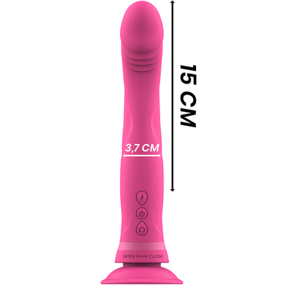 INTENSE - MICHELANGELO ROSA SILICONE VIBRATOR DILDO