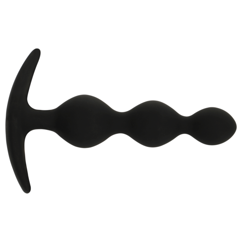 BLACK&SILVER - RUPERT ANAL BEAD CHAIN 10 CM