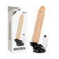 BASECOCK - REALISTIC REMOTE CONTROL VIBRATOR NATURAL WHITE 21 CM -O- 4 CM