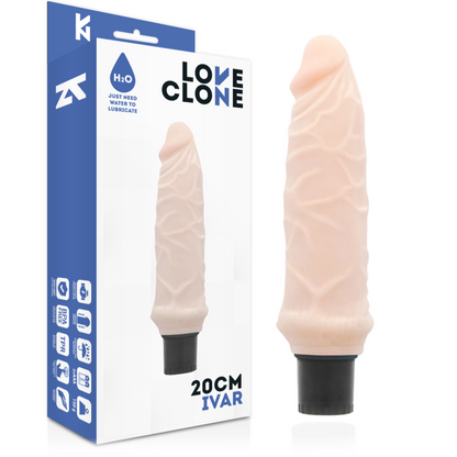 LOVECLONE - IVAR SELF-LUBRICATING VIBRATOR 20 CM -Ø- 3.7 CM