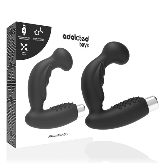 ADDICTED TOYS - RECHARGEABLE PROSTATE VIBRATOR. MODEL 3 - BLACK