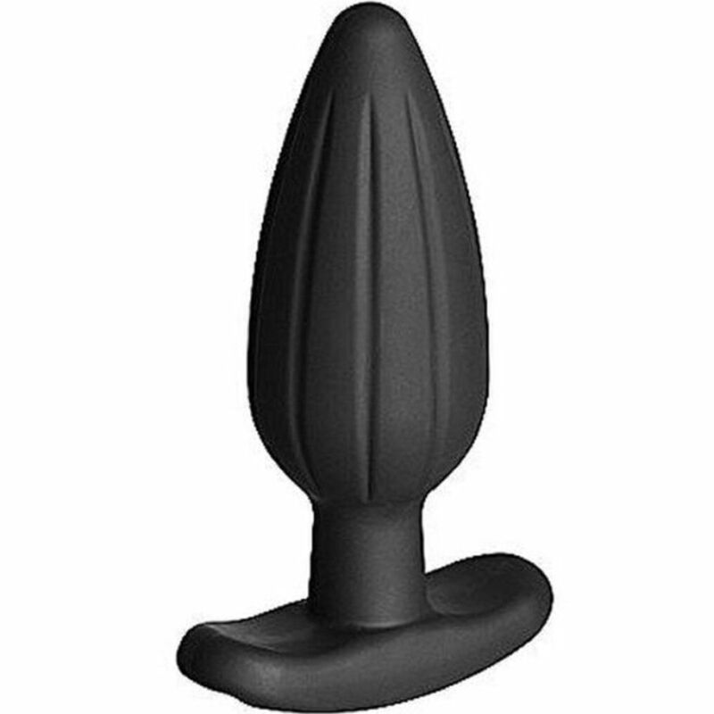 ELECTRASTIM - SILICONE BLACK ROCKER BUTT PLUG LGE