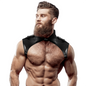 FETISH SUBMISSIVE ATTITUDE - GENTLEMEN'S BRIGADE ADJUSTABLE FAUX LEATHER NECK HARNESS