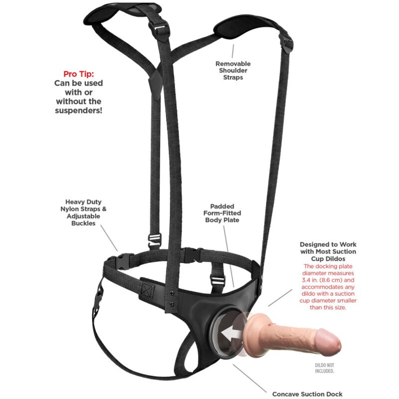 PIPEDREAMS - BODY DOCK STRAP-ON-BRACES
