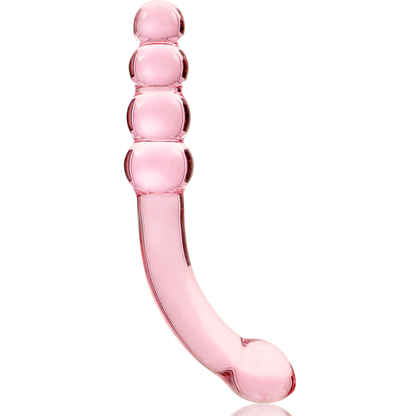 NEBULA SERIES BY IBIZA - MODEL 14 BOROSILICATE GLASS DILDO PINK 18.5 CM -O- 3 CM