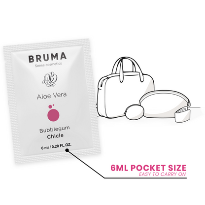 BRUMA - ALOE VERA LUBRICANT BUBBLEGUM FLAVOR 6 ML