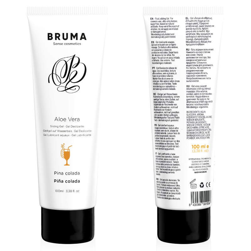 BRUMA - ALOE VERA LUBRICANT GEL PINA COLADA FLAVOR 100 ML