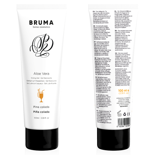 BRUMA - ALOE VERA LUBRICANT GEL PINA COLADA FLAVOR 100 ML