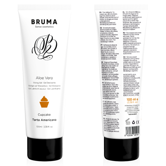BRUMA - ALOE VERA LUBRICANT GEL CUPCAKE FLAVOR 100 ML