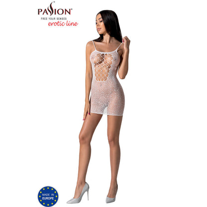 PASSION - BS096 WHITE BODYSTOCKING, ONE SIZE