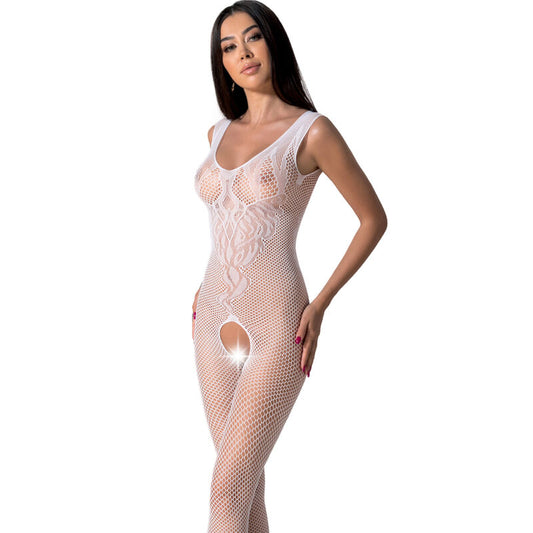 PASSION - BS098 WHITE BODYSTOCKING, ONE SIZE