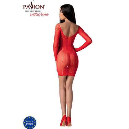 PASSION - BS101 RED BODY STOCKING, ONE SIZE