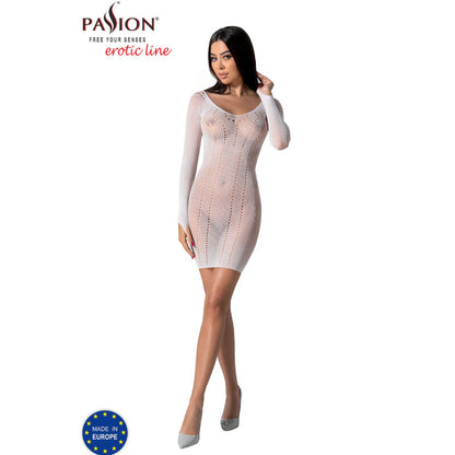 PASSION - BS101 WHITE BODYSTOCKING, ONE SIZE