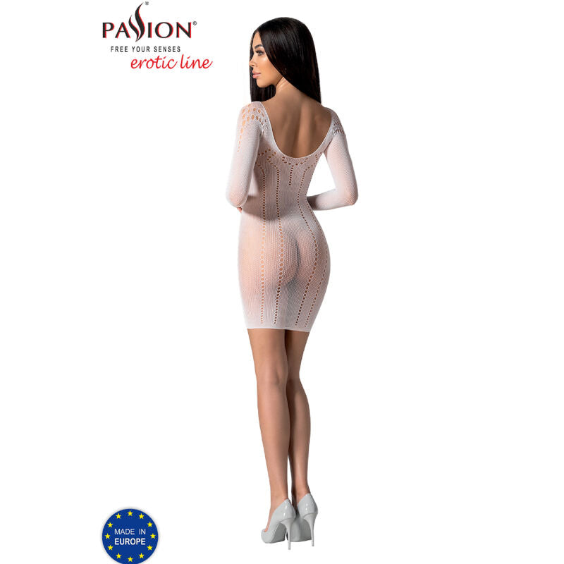 PASSION - BS101 WHITE BODYSTOCKING, ONE SIZE