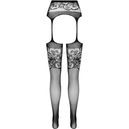 PASSION - S029 BLACK FISHNET STOCKINGS, ONE SIZE