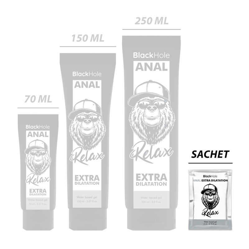 BLACK HOLE - WATER-BASED GEL EXTRA DILATATION 6 ML SINGLE DOSE