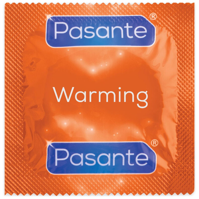 PASANTE - CONDOMS WITH WARMING EFFECT, PACK OF 144 UNITS