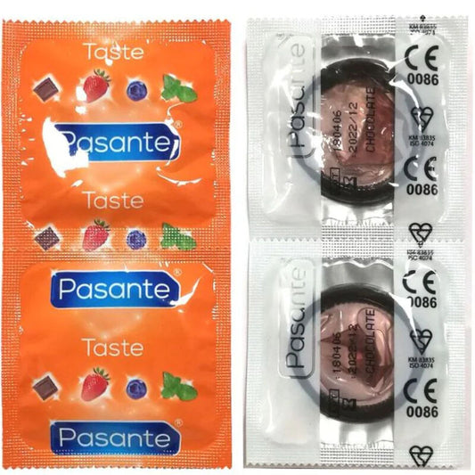 PASANTE - CONDOMS CHOCOLATE TEMPTATION FLAVOUR BAG 144 UNITS